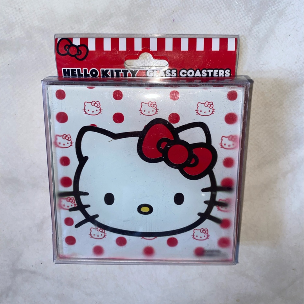 Hello Kitty Glass Coasters